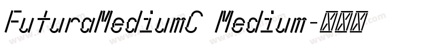 FuturaMediumC Medium字体转换